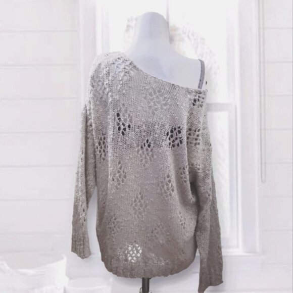 YDE Soft Non-itch Honeycomb Knit Boatneck Wool Blend Sweater - Picture 2 of 15